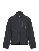 Microfleece Zip Through Outerwear Fleece Outerwear Fleece Jackets Navy...