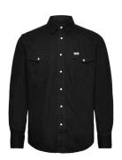 Western Shirt Tops Shirts Denim Shirts Black Wrangler