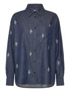Lakelyn Shirt Tops Shirts Denim Shirts Blue Noella