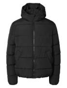 Slhlance Heavy Puffer Jacket Foret Jakke Black Selected