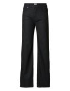 Slfvera-Alice Hw Wide Jeans Bottoms Jeans Wide Black Selected