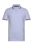 Slhslim-Atlas Sport Ss Polo Tops Polos Short-sleeved Blue Selected