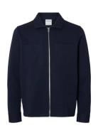 Slhjackie Sweat Zip Jacket Noos Tynd Jakke Navy Selected