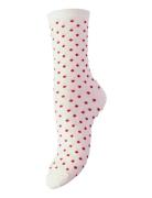 Pcsebby Glitter Long Pattern Noos Bc Lingerie Socks Regular Socks Pink...