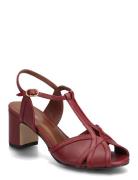 Therese 55 Sandal Med Hæl Red Anonymous Copenhagen