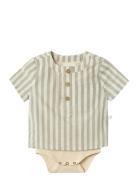 Nbmdino Ss Loose Body Shirt Lil Bodies Short-sleeved Beige Lil'Atelier