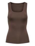 Onlea S/L 2-Ways Fit Top Jrs Noos Tops T-shirts & Tops Sleeveless Brow...
