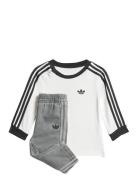Denim Ls Set Sets Sets With Long-sleeved T-shirt Multi/patterned Adida...
