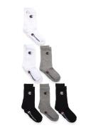 6Pk Crew Socks Sport Socks & Tights Socks Multi/patterned Champion