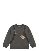 Sweatshirt Ls Tops Sweatshirts & Hoodies Sweatshirts Grey Minymo