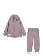 Matreinar Rain Set. Grs Outerwear Rainwear Rainwear Sets Pink MINI A T...