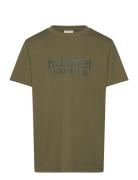 Hmljr Base T-Shirt S/S Sport T-Kortærmet Skjorte Khaki Green Hummel