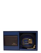 Leather Belt & Card Case Gift Set Accessories Wallets Cardholder Brown...
