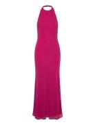 Similina Halter Maxi Dress Maxikjole Festkjole Pink Bardot