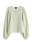 Blouse Yellena Tops Blouses Long-sleeved Green Lindex