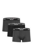 Trunk 3P Power Desig Boxershorts Black BOSS