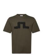 Parcie Seasonal Tee Tops T-Kortærmet Skjorte Khaki Green J. Lindeberg