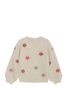 Pullover Knit Tops Sweatshirts & Hoodies Sweatshirts Beige Minymo