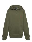 Fleece Hoodie Tops Sweatshirts & Hoodies Hoodies Khaki Green Ralph Lau...