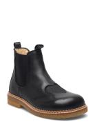 Booties - Flat - With Elastic Boots Støvler Black ANGULUS