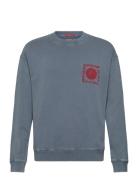Relaxed-Fit Washed Artwork Sweatshirt Tops Sweatshirts & Hoodies Sweat...