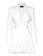 Sintra Linen Blazer Dress Kort Kjole White Bardot