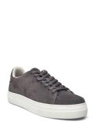 Slhdavid Chunky Suede Sneaker Noos Low-top Sneakers Grey Selected