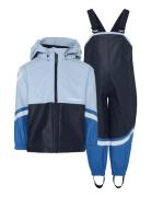 Waterman Kids Set 12 Outerwear Rainwear Rainwear Sets Blue Didriksons