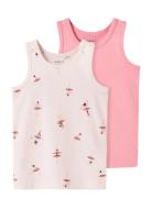 Nmftank Top 2P Ballarina Noos Night & Underwear Underwear Tops Pink Na...