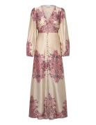 Lilith Maxi Dress Maxikjole Festkjole Pink Noella