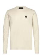 Belstaff Long Sleeved T-Shirt Black Designers T-Langærmet Skjorte Beig...