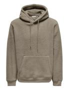 Onsemilio Reg Teddy Hoodie Sweat Vd Tops Sweatshirts & Hoodies Hoodies...
