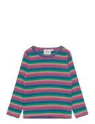 Tnstpolly L_S Rib Tee Tops T-shirts Long-sleeved T-Skjorte Multi/patte...
