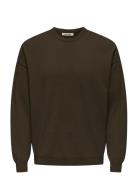 Onsjob Rlx Ls Boucle Crew Knit Tops Sweatshirts & Hoodies Sweatshirts ...