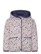 Flowers Print Quilted Anorak Outerwear Jackets & Coats Quilted Jackets...