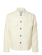 Slhrelaxed-Wyatt Linen Overshirt Tops Overshirts Cream Selected