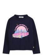 T-Shirt Tops T-shirts Long-sleeved T-Skjorte Navy Billieblush