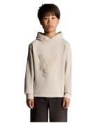 Towelling Eagle Pullover Hoodie Tops Sweatshirts & Hoodies Hoodies Bei...