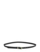 Pcmyra Slim Belt Noos Wb Pu Bælte Black Pieces
