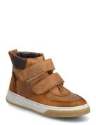 Shoes - Flat - With Velcro High-top Sneakers Beige ANGULUS