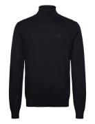 Ecovero L/S Roll Neck Knit Tops Knitwear Turtlenecks Black Lindbergh