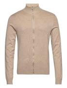 Ecovero L/S Zip Cardigan Tops Knitwear Full Zip Jumpers Lindbergh