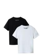2 Pack Embro Logo Ss Tee Tops T-Kortærmet Skjorte Multi/patterned Calv...