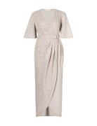 Carly Dress Maxikjole Festkjole Beige Ida Sjöstedt