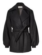 Vinnie Wool Jacket Uldjakke Jakke Black Ida Sjöstedt