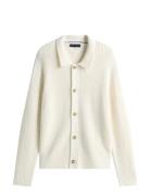 Dc Button Up Cardigan Tops Knitwear Cardigans White Tommy Hilfiger