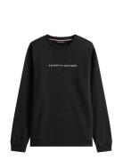Track Top Tops Sweatshirts & Hoodies Sweatshirts Black Tommy Hilfiger