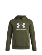 Ua Rival Fleece Bl Hoodie Sport Sweatshirts & Hoodies Hoodies Khaki Gr...