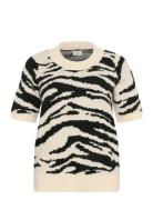 Kcsandia Pullover Tops Knitwear Cardigans Cream Kaffe Curve