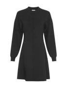 Mschalfreda East Dress Knælang Kjole Black MSCH Copenhagen